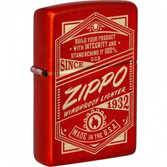 Зажигалка ZIPPO CLASSIC METALLIC RED 48620 Зажигалка ZIPPO CLASSIC METALLIC RED 48620