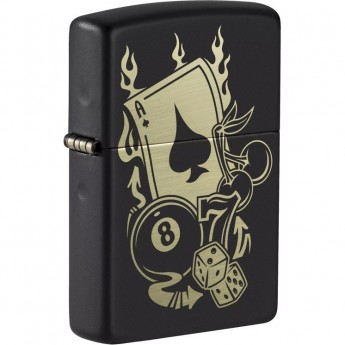Зажигалка ZIPPO GAMBLING DESIGN 49257 Зажигалка ZIPPO GAMBLING DESIGN 49257